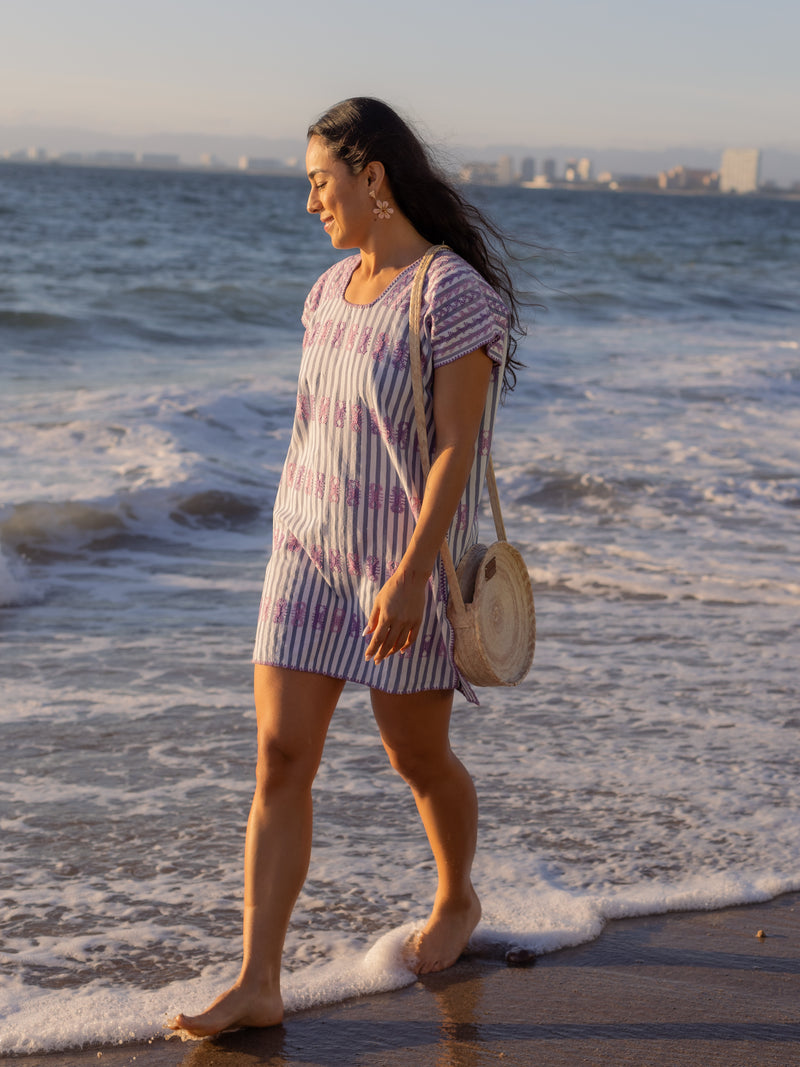 Huipil Artesanal Lila