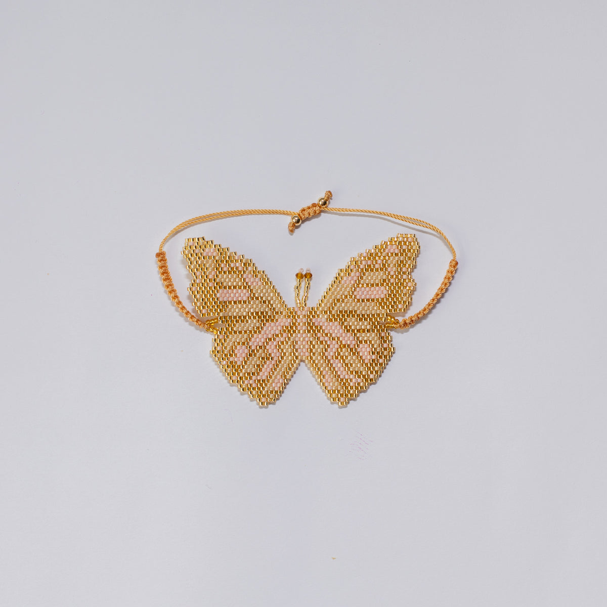 Pulsera mariposa de chaquira