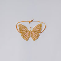 Pulsera mariposa de chaquira