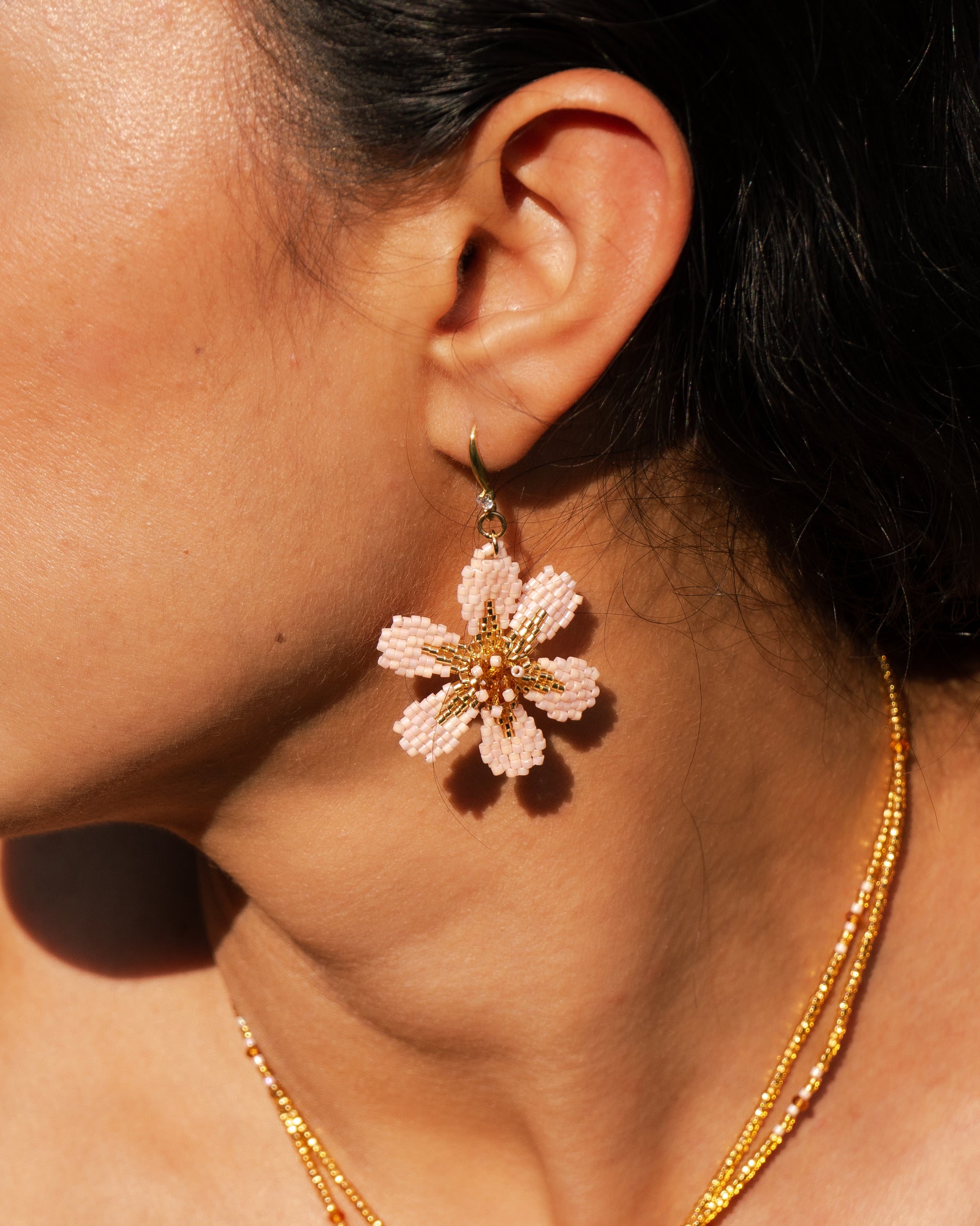 Aretes Rosa Pastel