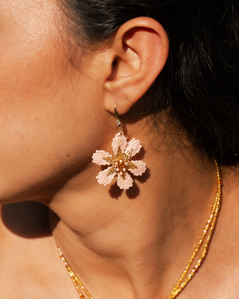 Aretes Rosa Pastel