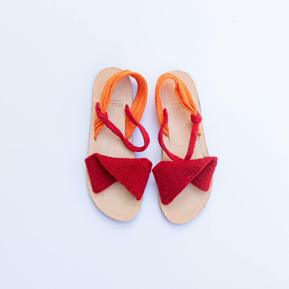 Sandalias Artesanales Rojas