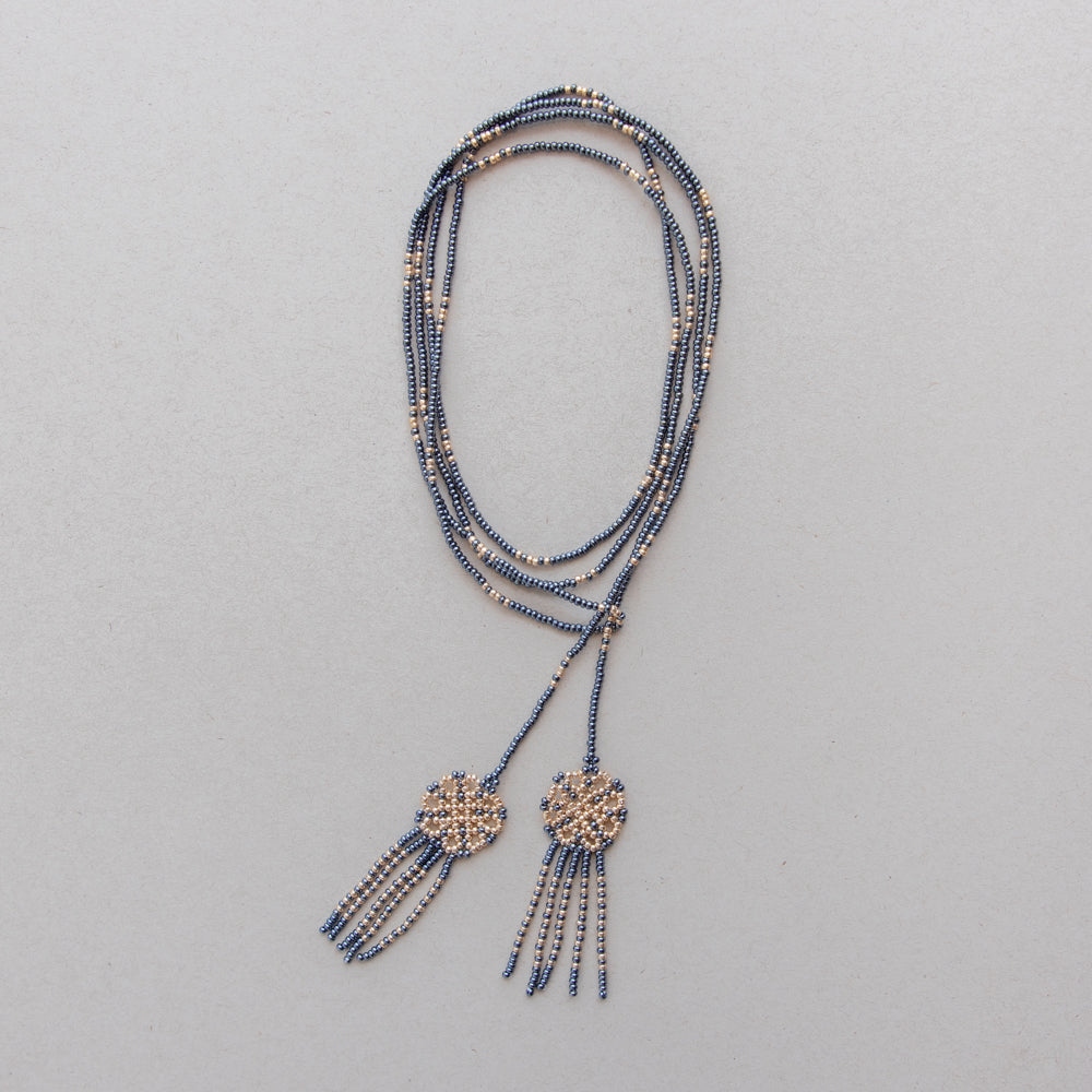 Collar corbatera huichol