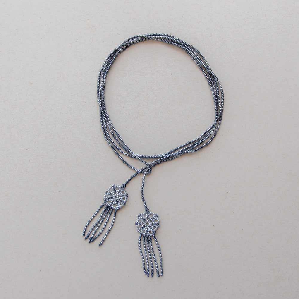 Collar corbatera huichol