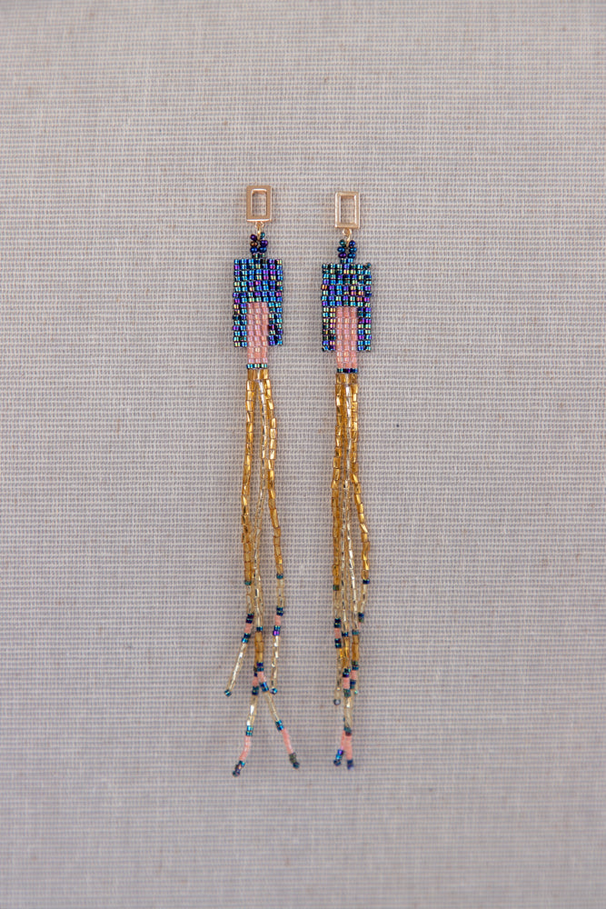 Aretes Chaquira Grandes 14