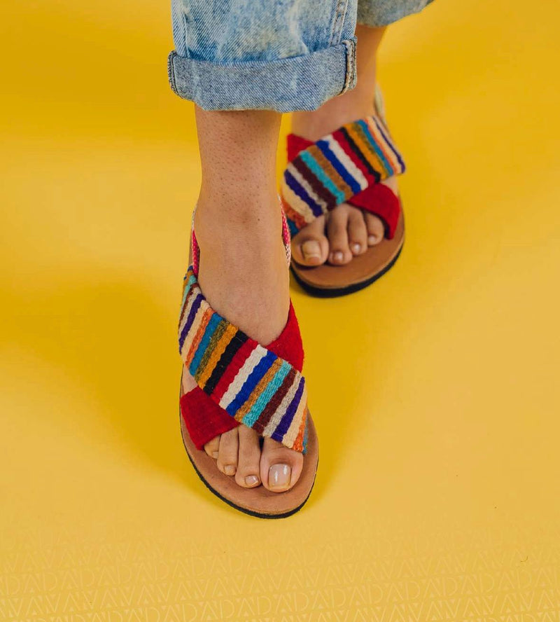 Sandalias Artesanales cruzada